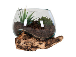 ebuy24 San Marino Waterdrop h15 cm teak.