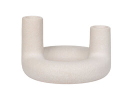 ebuy24 Ovar Kandelaar beige.