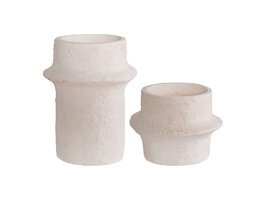 ebuy24 Nazare Kandelaren set van 2 wit.