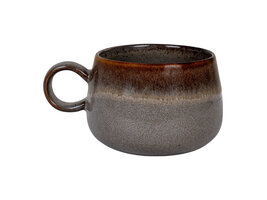 ebuy24 Selma Mok keramiek set van 4 grijs, bruin.