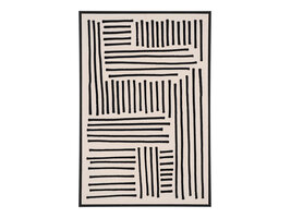 ebuy24 Lipari Canvasprint No.1 60x90 cm zwart, beige.
