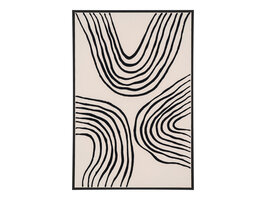 ebuy24 Lipari Canvasprint No.2 60x90 cm zwart, beige.