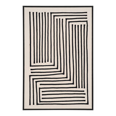 ebuy24 Lipari Canvasprint No.3 60x90 cm zwart, beige.