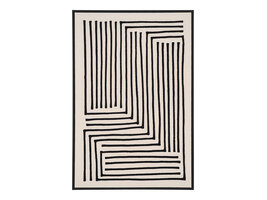 ebuy24 Lipari Canvasprint No.3 60x90 cm zwart, beige.