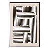 ebuy24 Lipari Canvasprint No.1 100x140 cm zwart, beige.