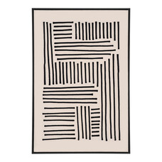 ebuy24 Lipari Canvasprint No.1 100x140 cm zwart, beige.