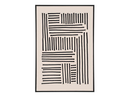 ebuy24 Lipari Canvasprint No.1 100x140 cm zwart, beige.