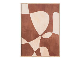 ebuy24 Cape Town NO 1 canvasprint met lijst 50x70cm bruin, beige.