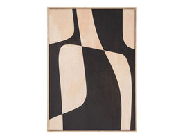 ebuy24 Cape Town NO 3 canvasprint met lijst 50x70cm bruin, beige.