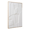 ebuy24 Madeline NO 2,60 relief wanddecoratie met lijst 60x90cm wit.