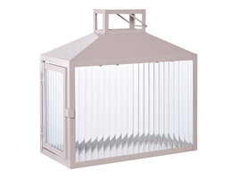 ebuy24 Lucca Lantaarn beige, grijs.