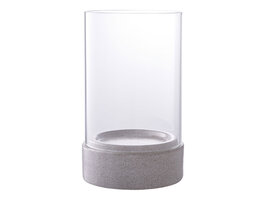 ebuy24 Hurricane Kandelaar grijs.