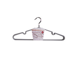ebuy24 Massa Hangers met coating, set van 10 grijs.