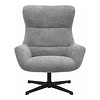 ebuy24 Bescia fauteuil Met draaifunctie donkergrijs.