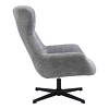ebuy24 Bescia fauteuil Met draaifunctie donkergrijs.