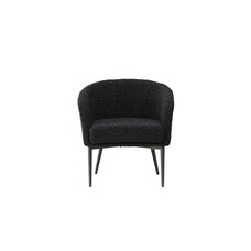 ebuy24 Fluffy fauteuil zwart.
