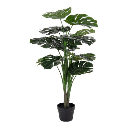 ebuy24 Monstera Kunstplant H90 cm groen.