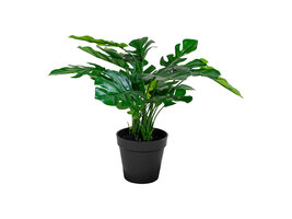 ebuy24 Monstera Kunstplant H45 cm groen.