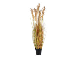ebuy24 Græs Kunstplant H110 cm natuur.