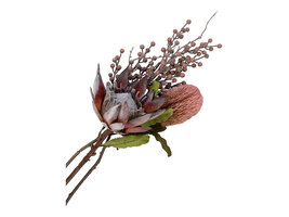 ebuy24 Protea Buket Kunstbloemen H74 cm roze.