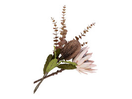 ebuy24 Protea Buket Kunstbloem H65 cm bordeaux.