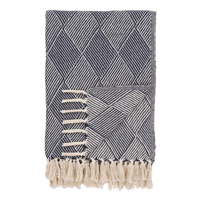 ebuy24 Izmir Plaid 130x180cm blauw.