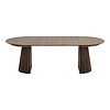 ebuy24 Osaka eetkamertafel Inbegrepen drie uitbreidingen, ø120x120-160-200-240cm gerookt.