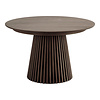 ebuy24 Osaka eetkamertafel Inbegrepen drie uitbreidingen, ø120x120-160-200-240cm gerookt.