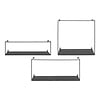 ebuy24 Ulmo Wandplank set van 3 zwart.