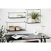 ebuy24 Ulmo Wandplank set van 3 zwart.