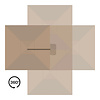 ebuy24 Baza Hangparasol met voet, 295x295cm zandkleurig.