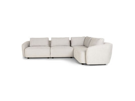 ebuy24 Bergen hoekbank omkeerbaar beige.