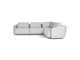 ebuy24 Bergen hoekbank omkeerbaar lichtgrijs.