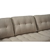 Marino bank met chaise longue 3 persoons naar rechts of links gedraaid stof zandkleurig.