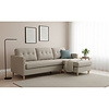 Marino bank met chaise longue 3 persoons naar rechts of links gedraaid stof zandkleurig.