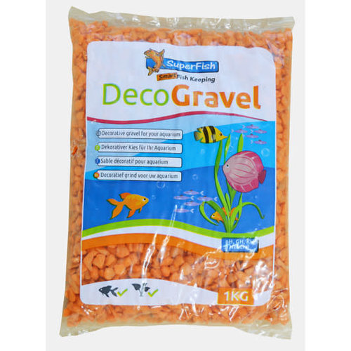 Deco Gravel Neon Orange 1kg Deco Gravel Neon Orange 1kg