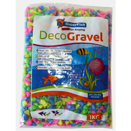 Deco Gravel Neon Mix 1kg Deco Gravel Neon Mix 1kg