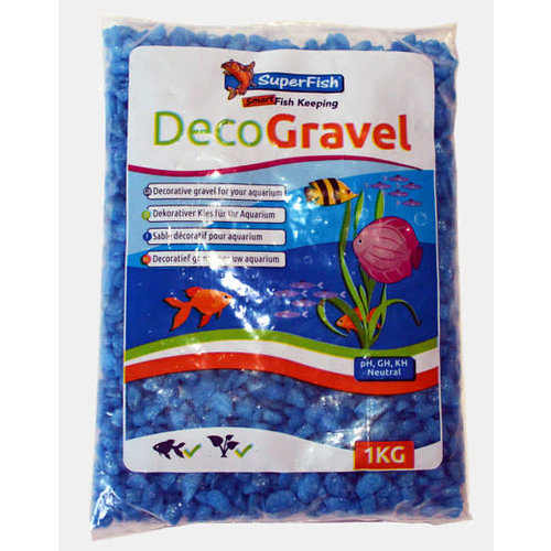 Deco Gravel Neon Blue 1kg Deco Gravel Neon Blue 1kg