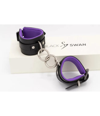 Black Swan Anklecuffs Black Purple