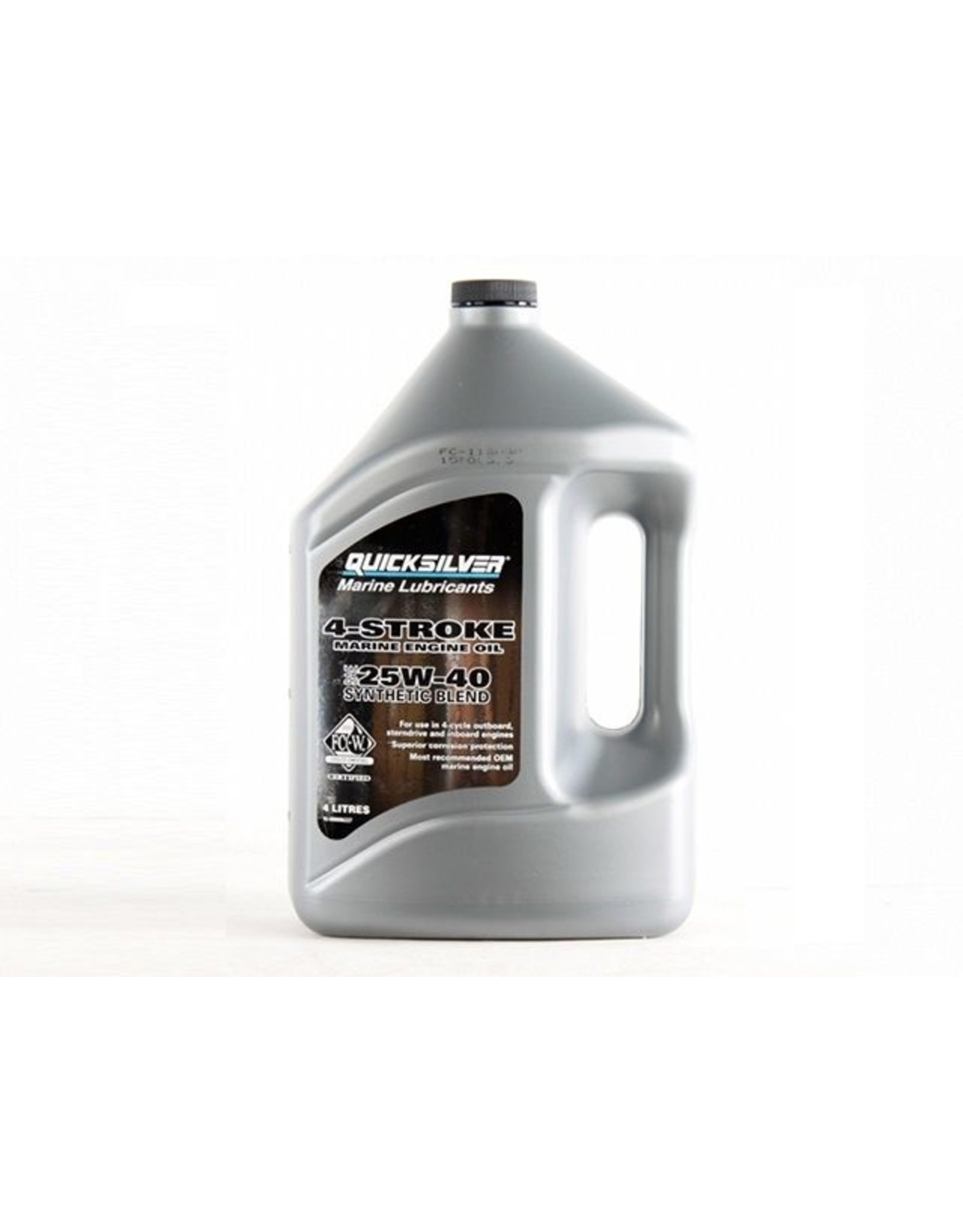 Quicksilver Quicksilver 25W-40 synthetisches MerCruiser Innen- und Außenbordmotoröl 4 Liter