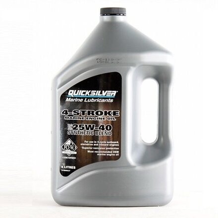 Quicksilver Quicksilver 25W-40 synthetische Mercruiser inboard & outboard olie 4 liter