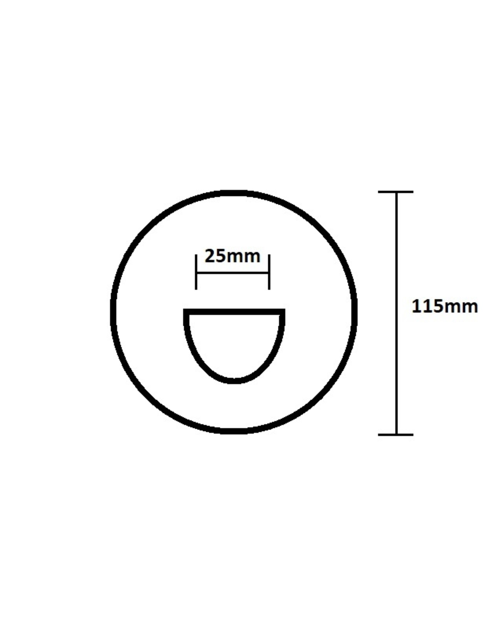 Valiant Valiant D-ring PVC zwart 115mm