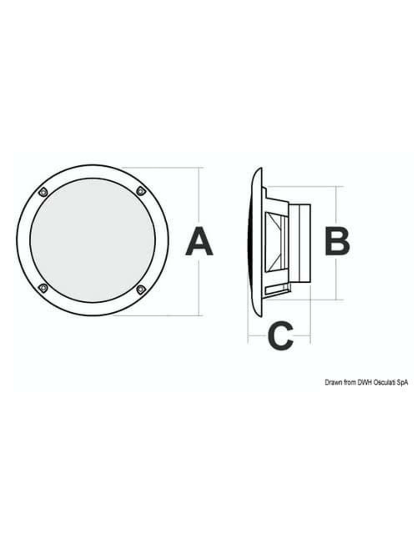 Osculati Dubbele zwarte speaker set 60W