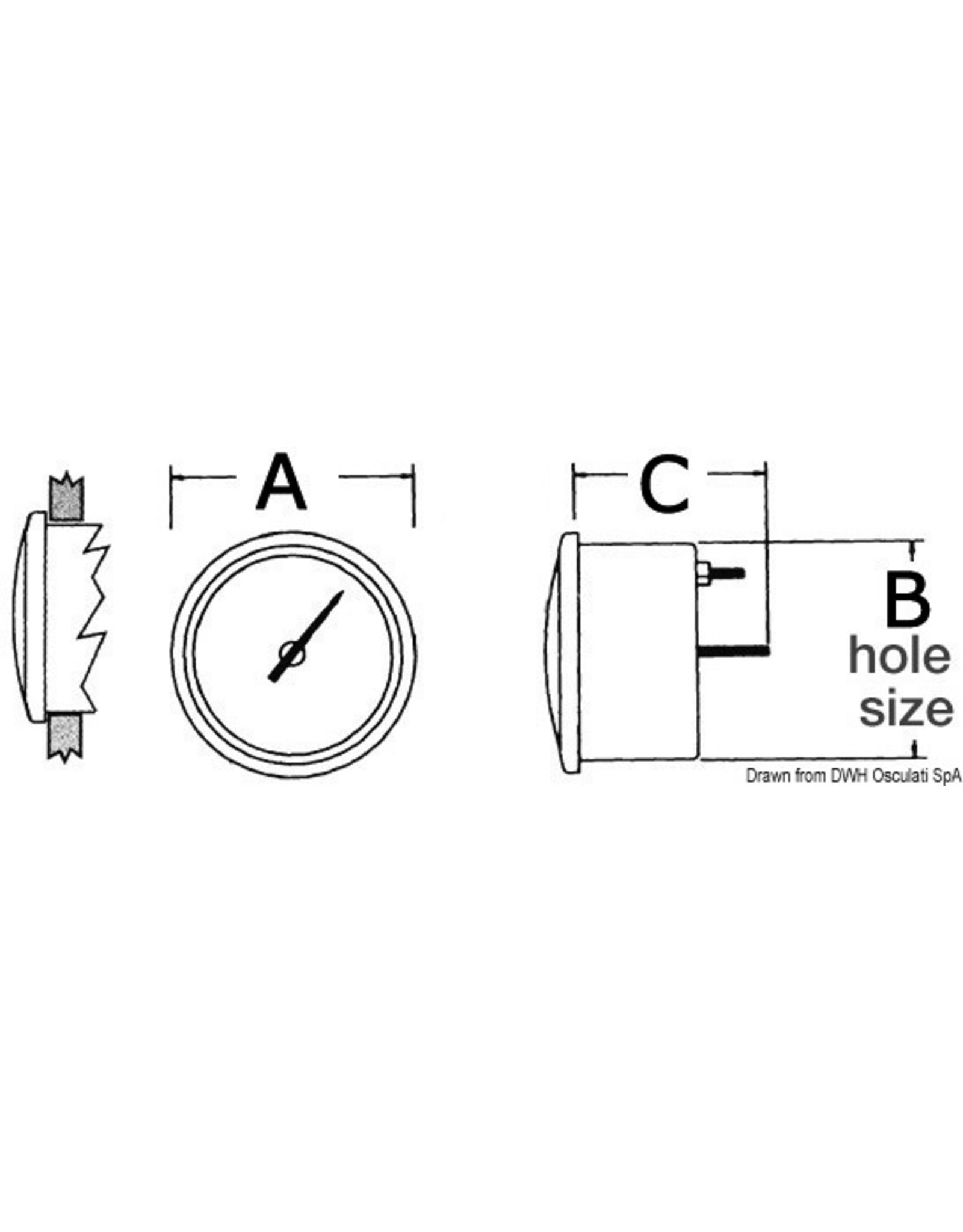 Osculati Brandstof niveau meter