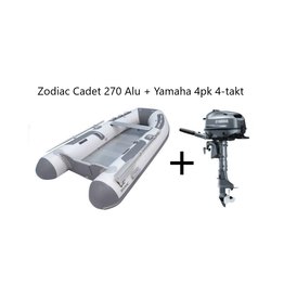 Zodiac Zodiac Cadet 270 Alu + Yamaha 4pk 4-takt (Vaarbewijsvrij!)