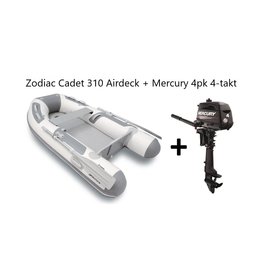 Zodiac Zodiac Cadet 310 Airdeck + Mercury 2.5 - 10 pk 4-takt