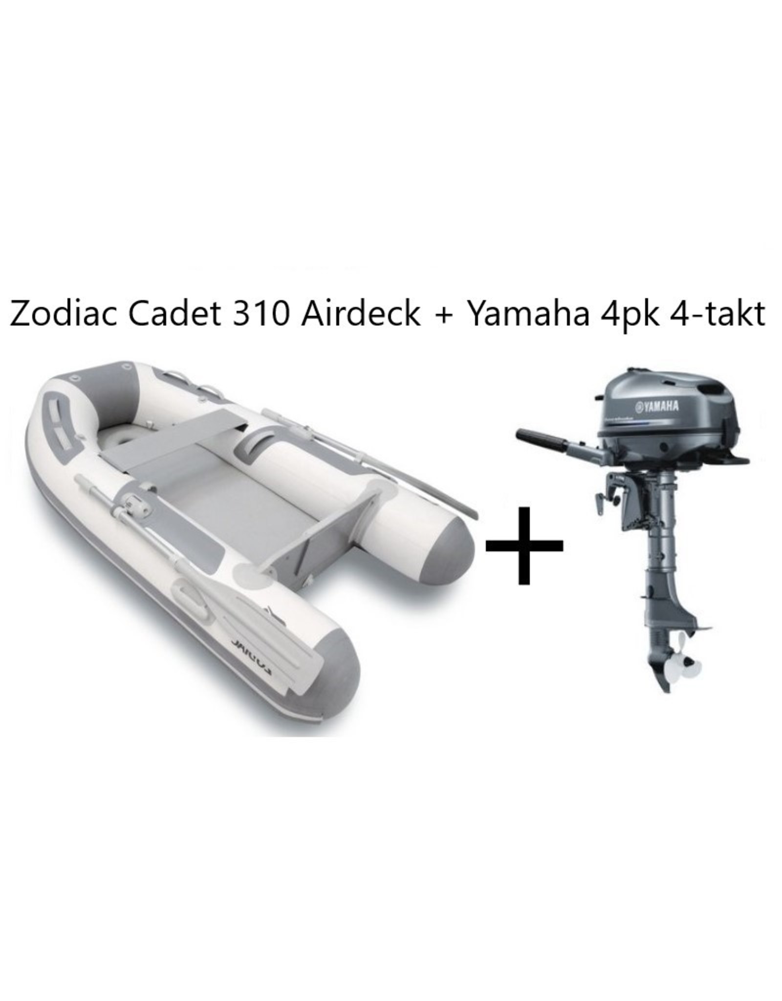 Zodiac Zodiac Cadet 310 Airdeck + Yamaha 4pk 4-takt (Vaarbewijsvrij!)