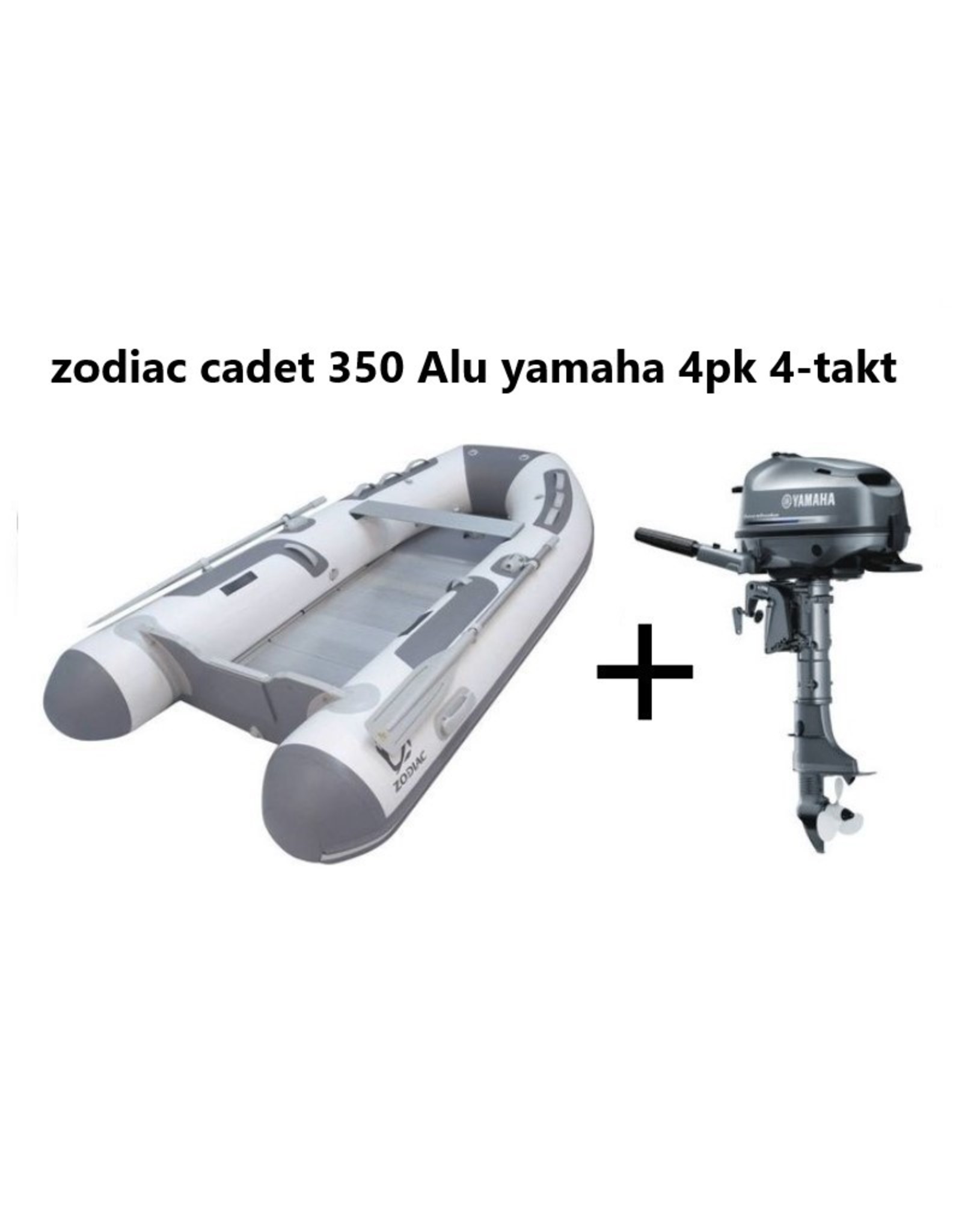 Zodiac Cadet 350 Alu Yamaha 4pk 4 Takt Vaarbewijsvrij Heborshop