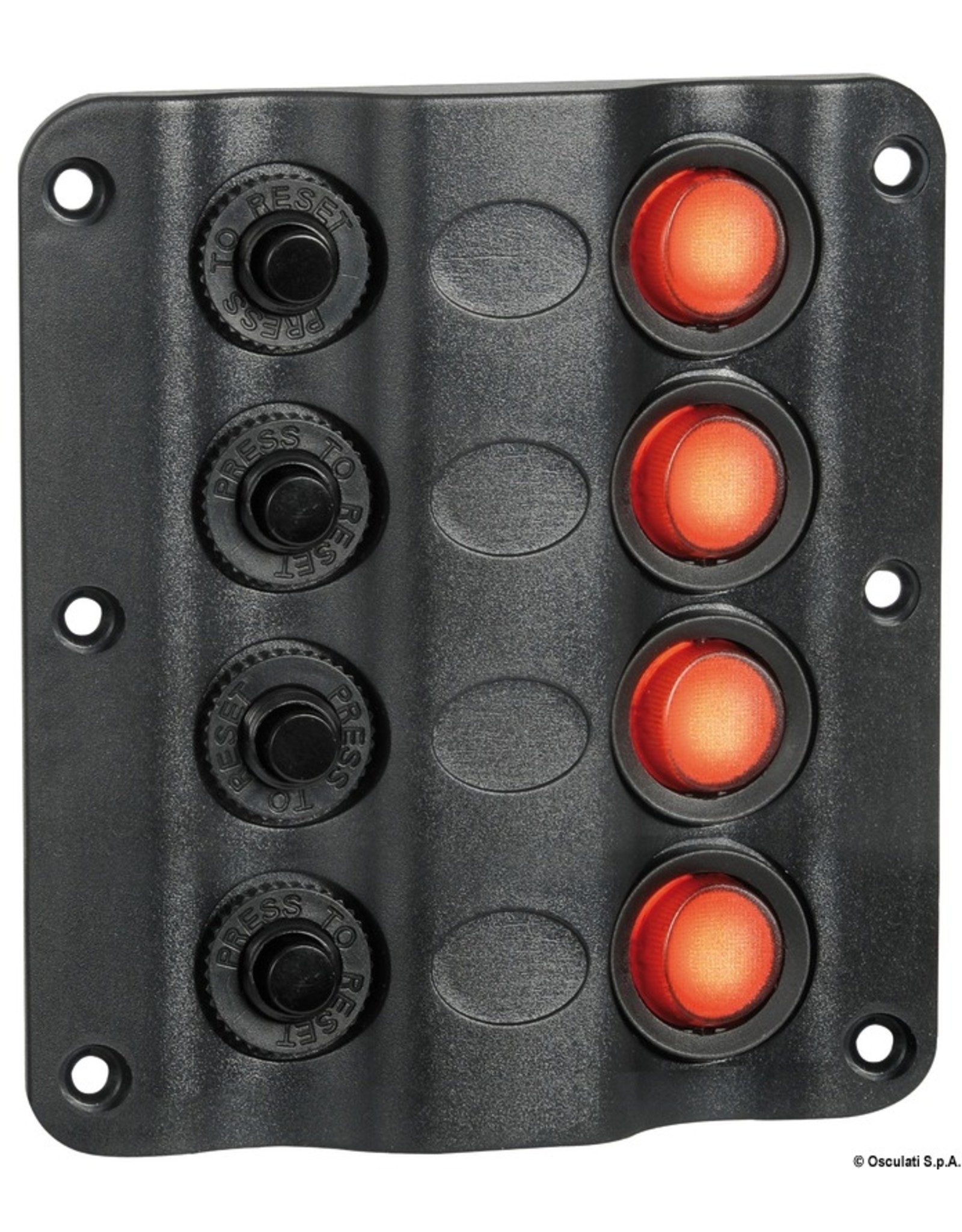 Osculati Wave electric control panel 4 switches