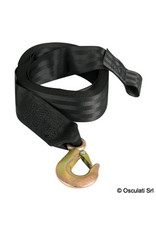 Osculati 10 m nylon winch strap+shackle